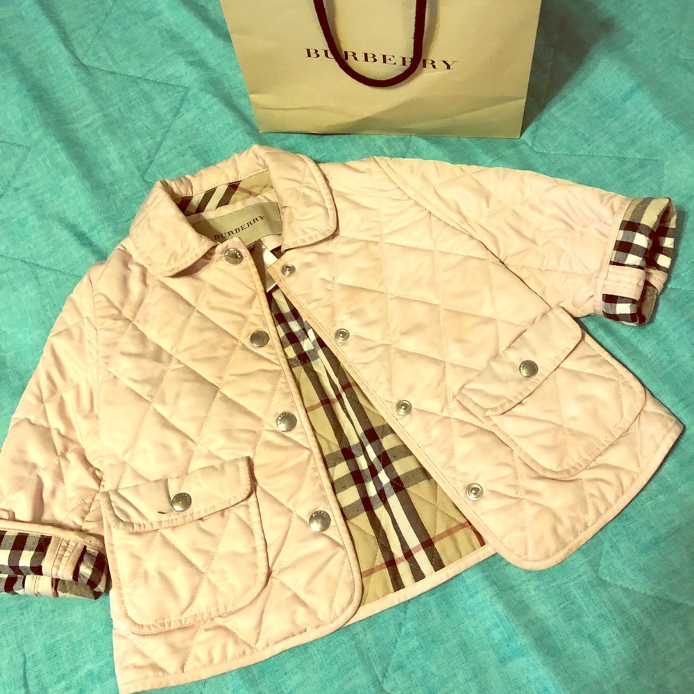 Burberry baby ice pink jacket